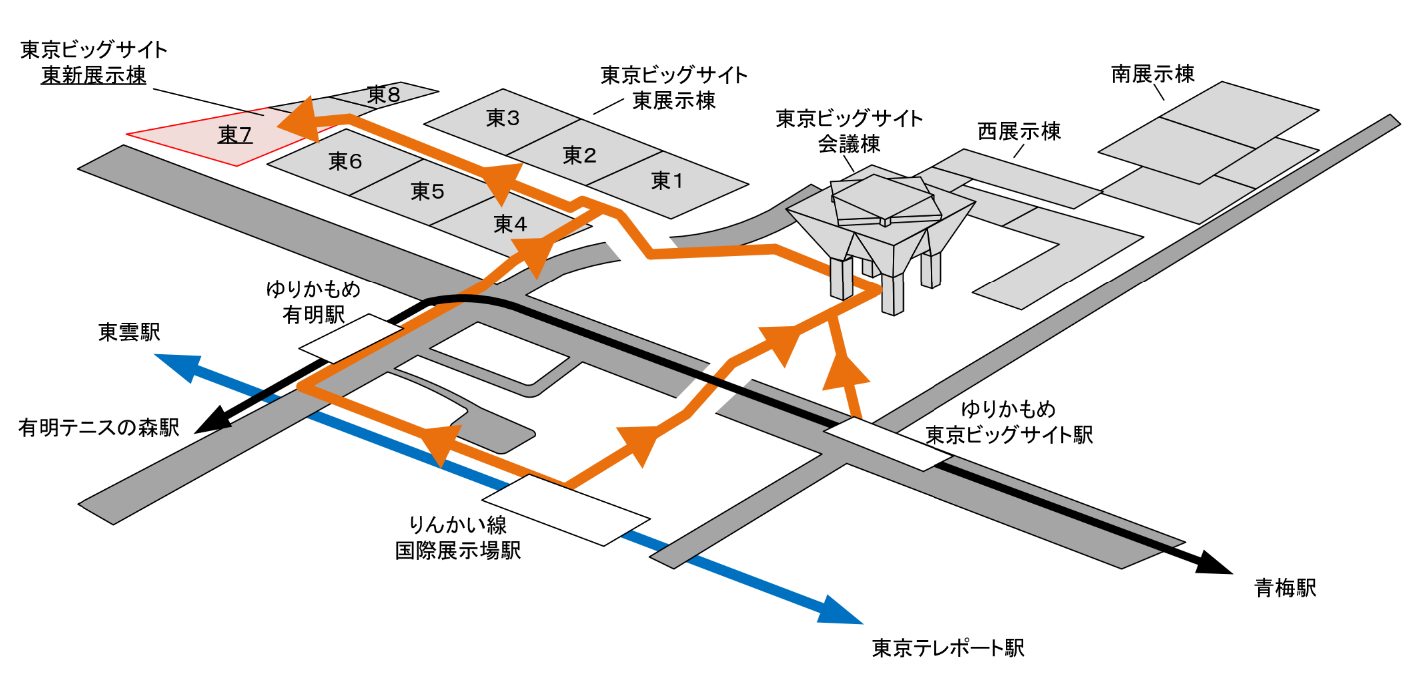 電子機器2025トータルソリューション展全体マップ